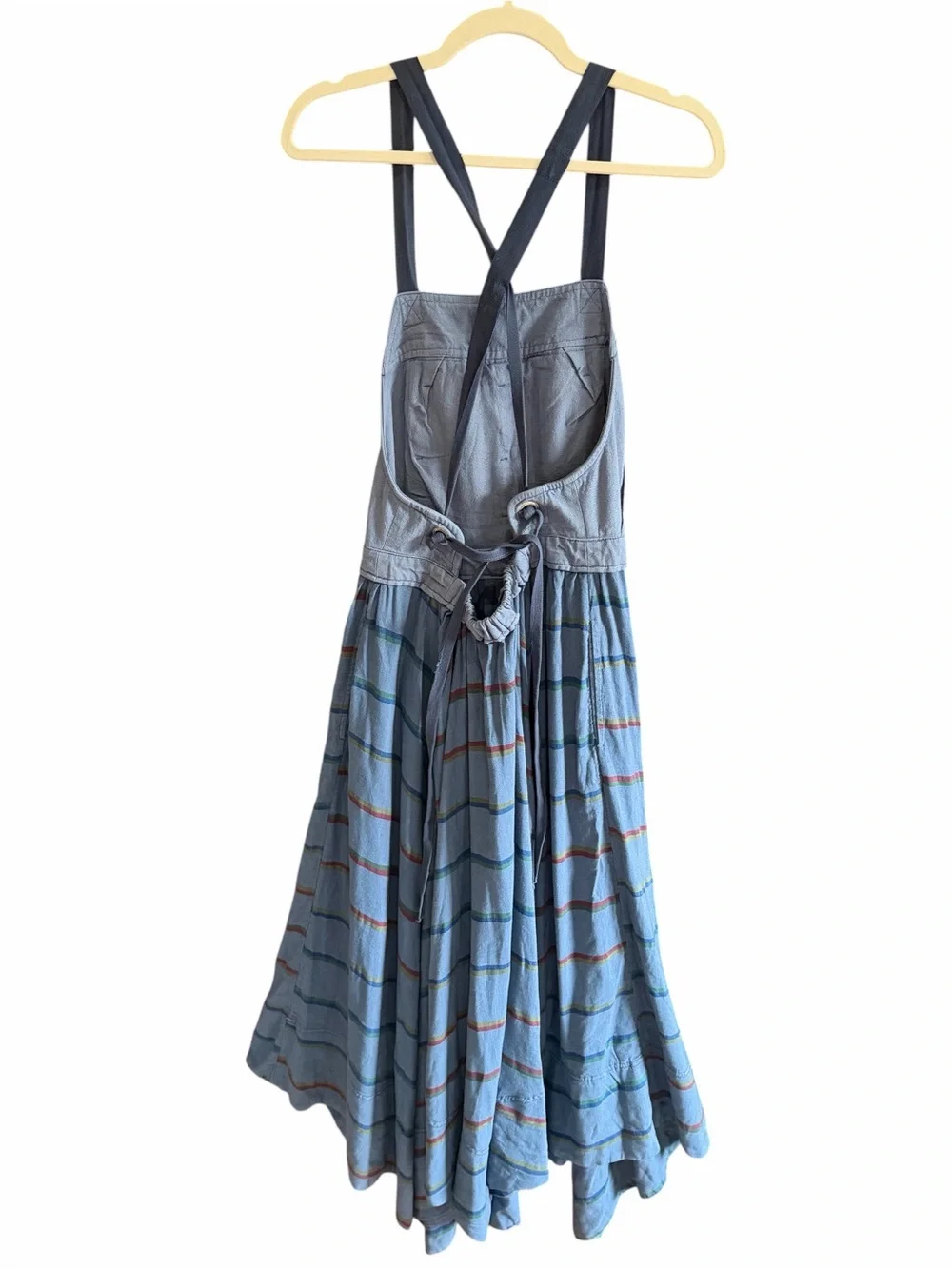 NWT FREE PEOPLE So It Goes Maxi Dress Oceanview Combo S - Picture 6 of 13